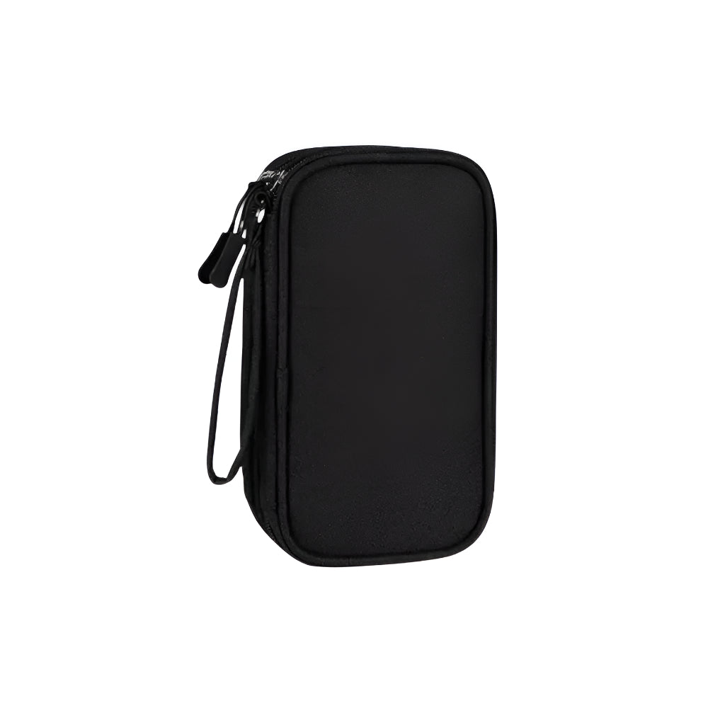 Compact Travel Electronics Storage Bag Soft Pouch Design