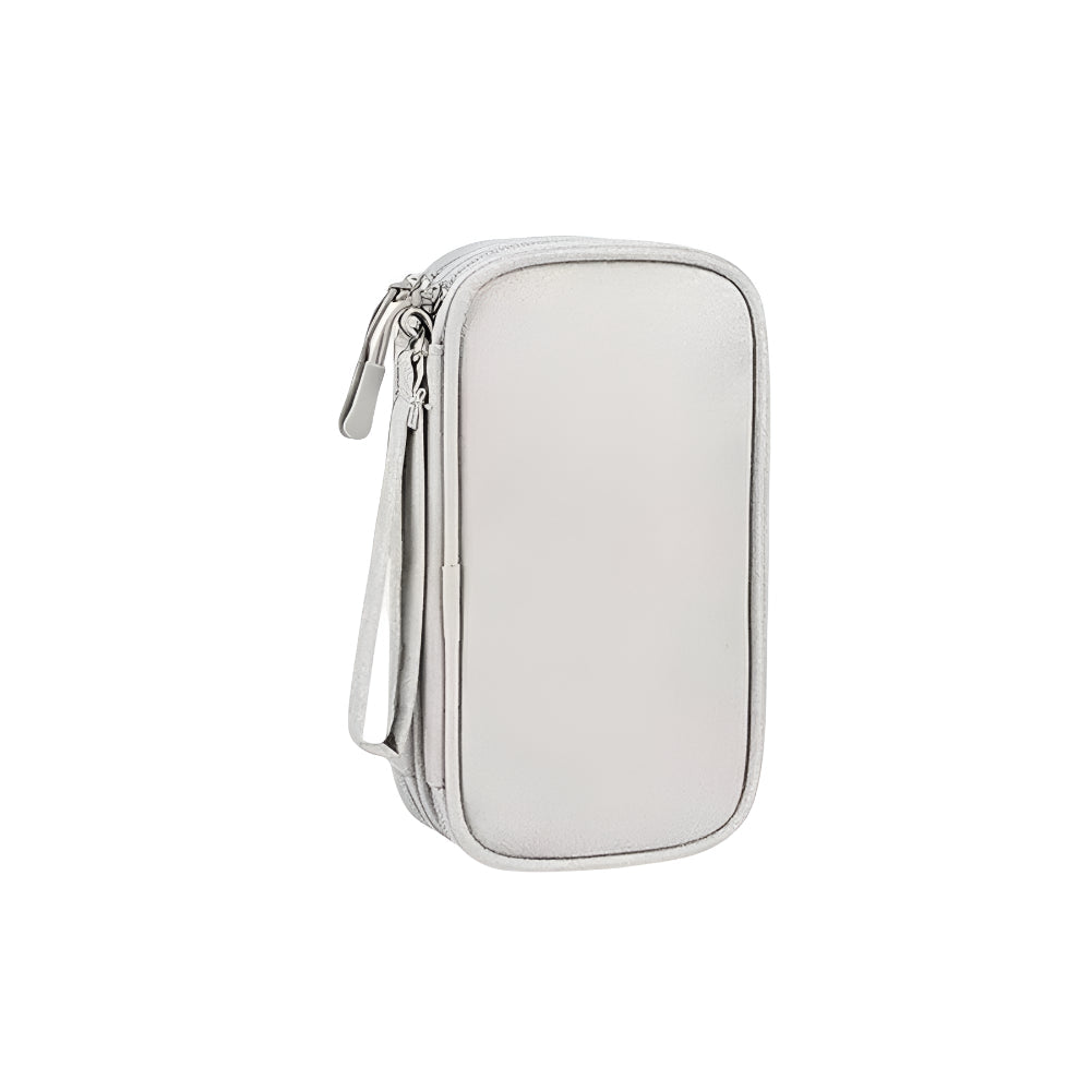 Compact Travel Electronics Storage Bag Soft Pouch Design
