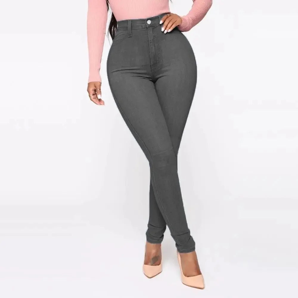 Comfortable High Waisted Women's Stretch Jeggings - Lusomart