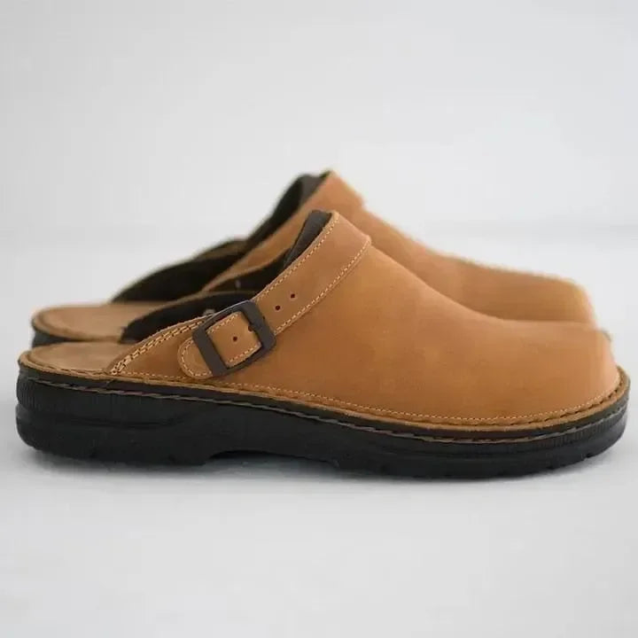 Cozy Orthopedic Leather Slippers for Women - Lusomart