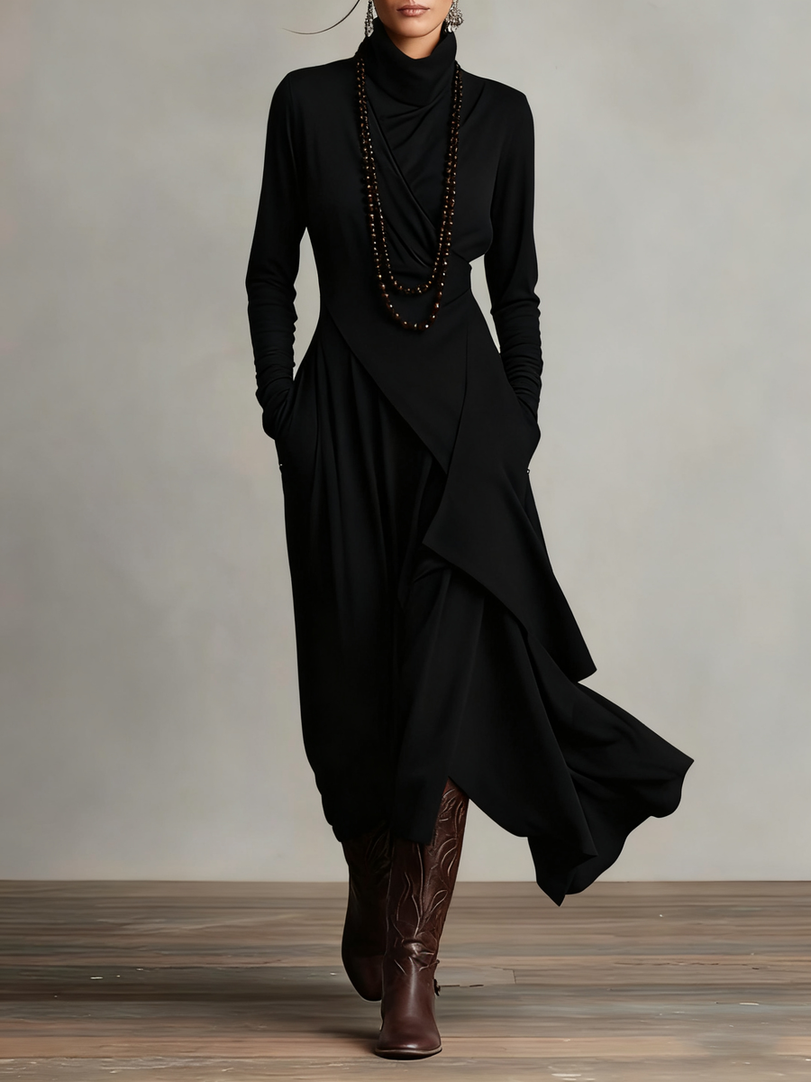 Elegant Long Sleeve Maxi Dress for Formal Events - Lusomart