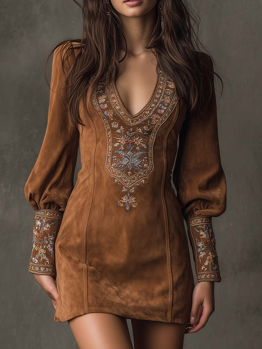 Soft Plush Robe for Women with Deep V Neck - Lusomart