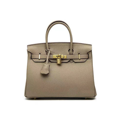 Elegant Cowhide Shoulder Bag with Zipped Storage – Premium Durable Handbag for Daily Use 14