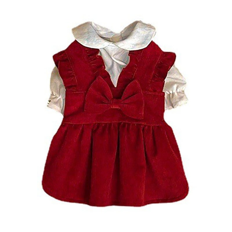 Elegant Dog Dress Set for Small Dogs – Soft Fabric with Bow Accents, Ideal for Parties and Special Occasions 7