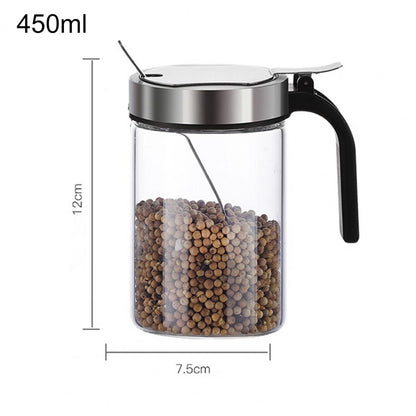Elegant Glass Spice Jar Set with Moisture-Wicking Lids – Stylish Spice Containers for Freshness and Organization 8
