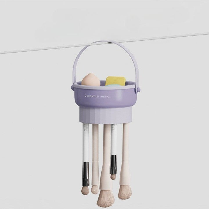 Clear Cosmetic Brush Holder Case - Lusomart