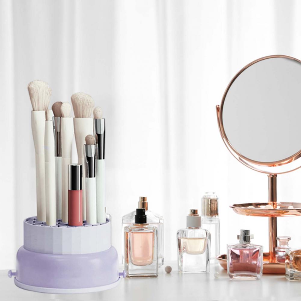 Elegant Makeup Brush Organizer Storage Box with Transparent Design – Keep Your Brushes Neat and Accessible 4