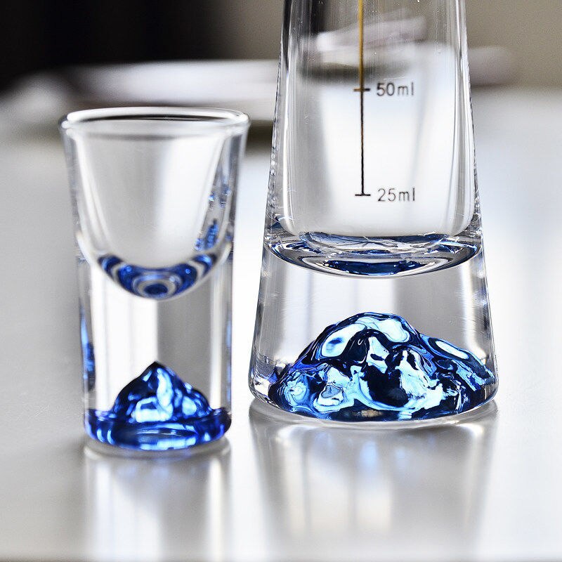 Elegant Mountain Glass Set | Lead-Free Drinkware with Unique Design – Perfect for Entertaining and Everyday Use 2