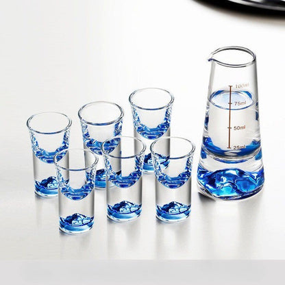 Elegant Mountain Glass Set | Lead-Free Drinkware with Unique Design – Perfect for Entertaining and Everyday Use 8