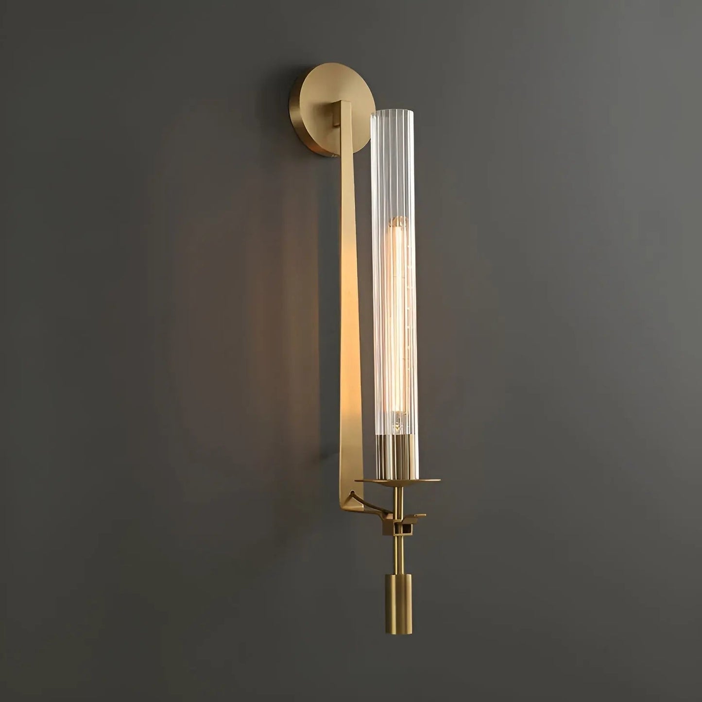 Sleek Glass LED Wall Light for Modern Home Decor - Lusomart