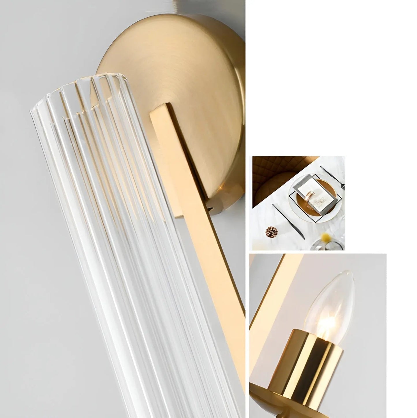 Sleek Glass LED Wall Light for Modern Home Decor