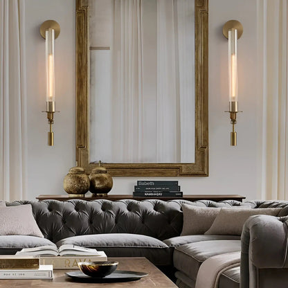 Sleek Glass LED Wall Light for Modern Home Decor