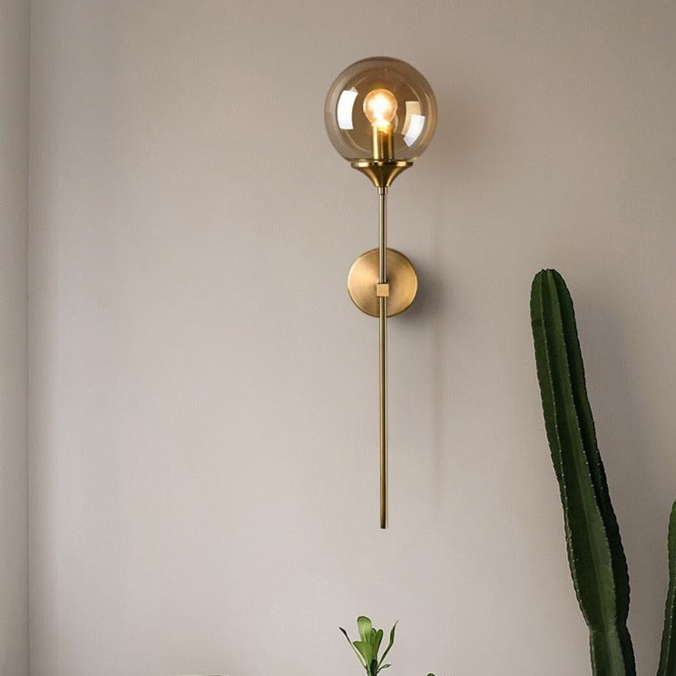 Sleek Glass Wall Lamp with Warm Gentle Lighting - Lusomart