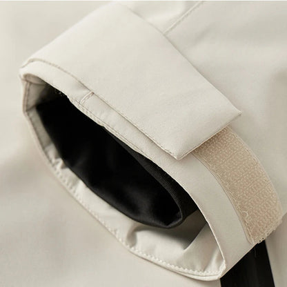 Elegant Women’s Quilted Winter Coat – Waterproof and Windproof Jacket with Detachable Hood for Cold Weather 6