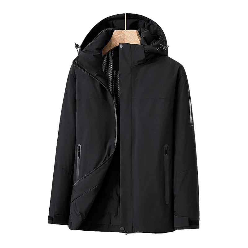 Elegant Women’s Quilted Winter Coat – Waterproof and Windproof Jacket with Detachable Hood for Cold Weather 8