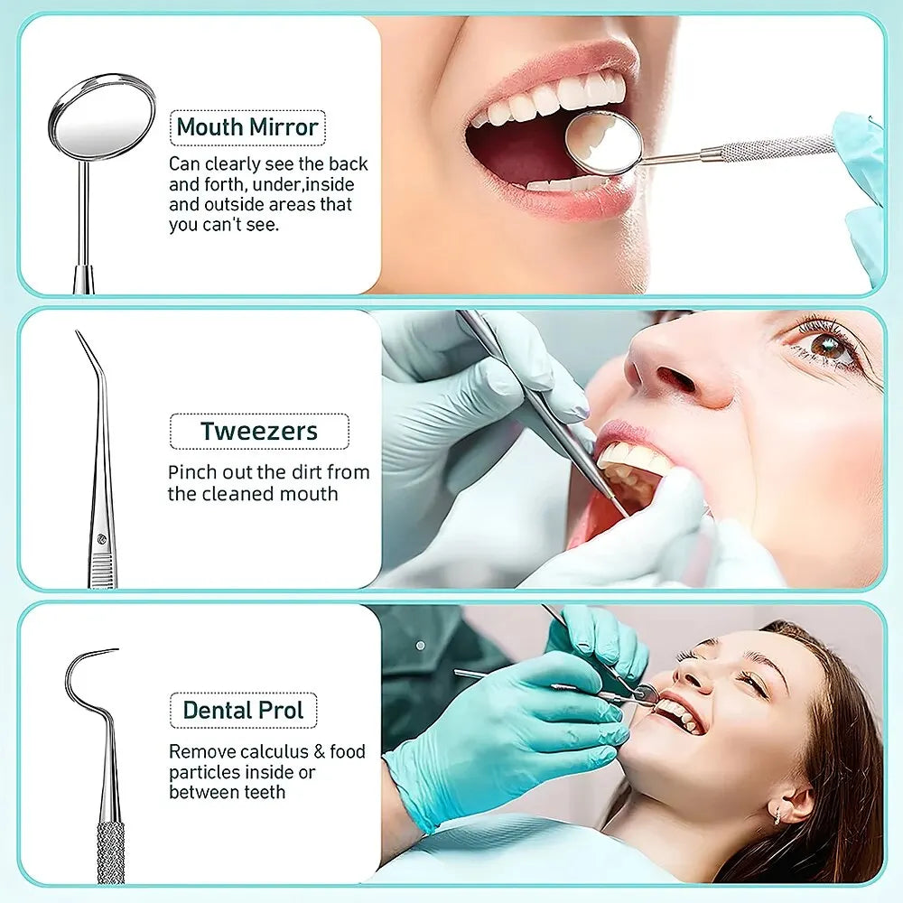 Pro Dental 38 kHz Ultrasonic Tooth Cleaner LED USB