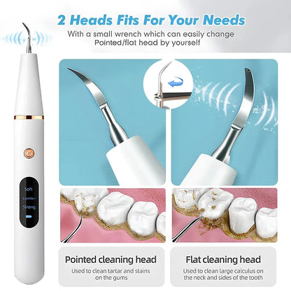 Pro Dental 38 kHz Ultrasonic Tooth Cleaner LED USB