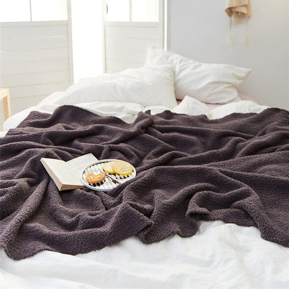 Plush Microfiber Throw Blanket in 5 Soft Colors