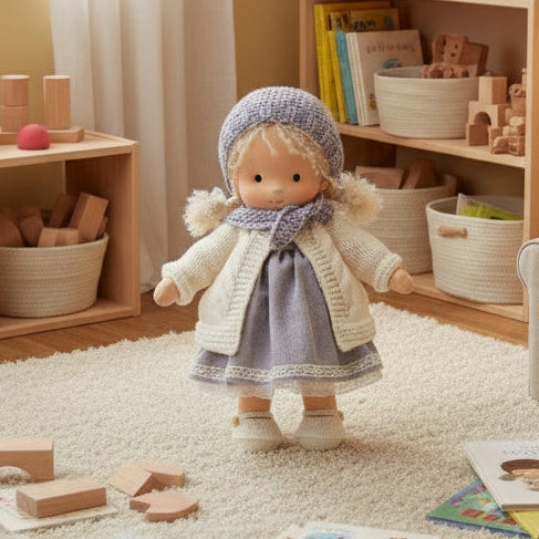 Cute Handmade Doll for Creative Kids Play - Lusomart