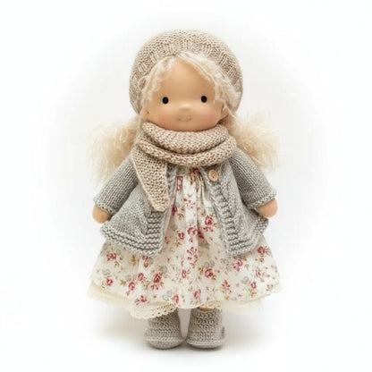 EloraCotton | Soft Charming Handmade Waldorf Doll for Imaginative Play 11