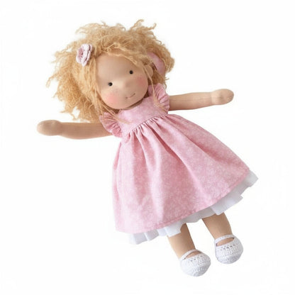 EloraCotton | Soft Charming Handmade Waldorf Doll for Imaginative Play 12