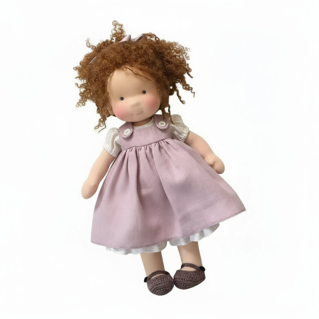 EloraCotton | Soft Charming Handmade Waldorf Doll for Imaginative Play 15