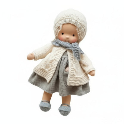EloraCotton | Soft Charming Handmade Waldorf Doll for Imaginative Play 17