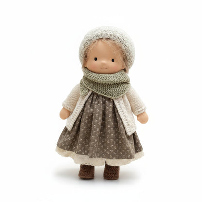 EloraCotton | Soft Charming Handmade Waldorf Doll for Imaginative Play 18