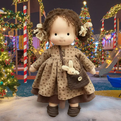EloraCotton | Soft Charming Handmade Waldorf Doll for Imaginative Play 2
