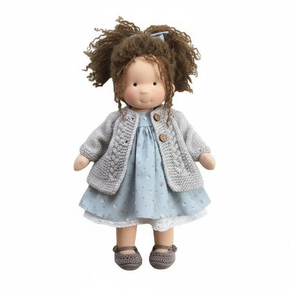 EloraCotton | Soft Charming Handmade Waldorf Doll for Imaginative Play 22