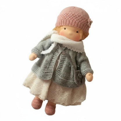 EloraCotton | Soft Charming Handmade Waldorf Doll for Imaginative Play 28