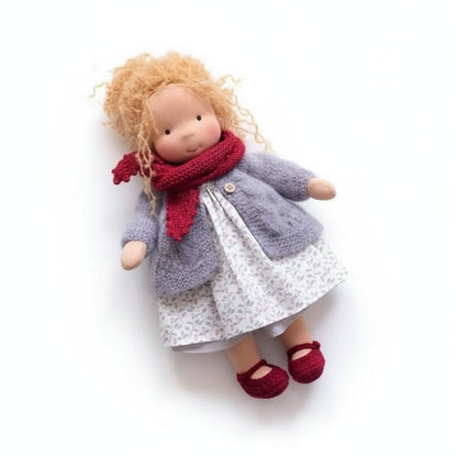 EloraCotton | Soft Charming Handmade Waldorf Doll for Imaginative Play 37