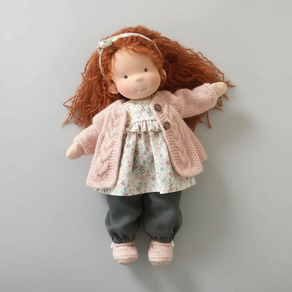 EloraCotton | Soft Charming Handmade Waldorf Doll for Imaginative Play 8