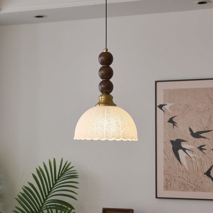 Traditional Wooden Drop Pendant Lighting