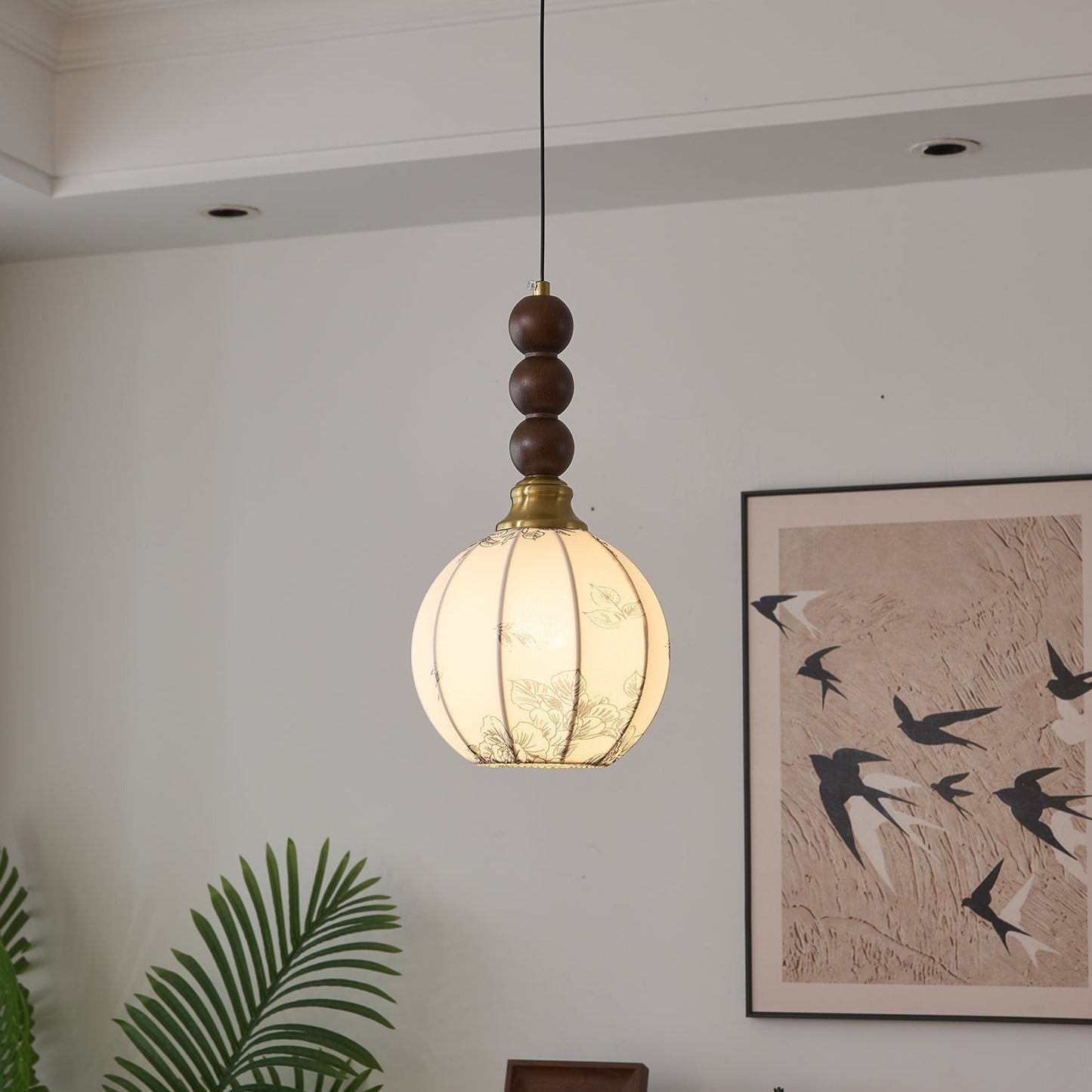 Traditional Wooden Drop Pendant Lighting