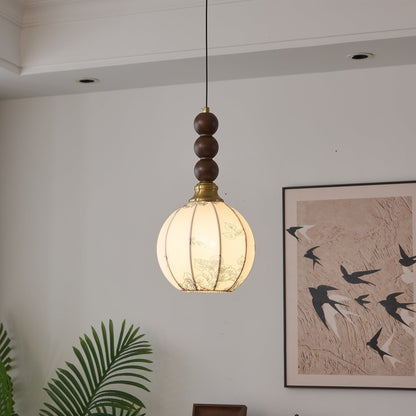 Traditional Wooden Drop Pendant Lighting