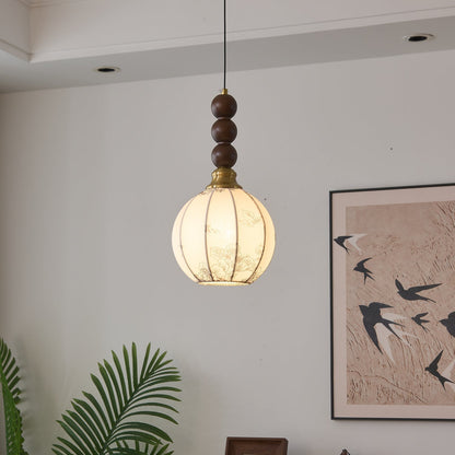 Traditional Wooden Drop Pendant Lighting
