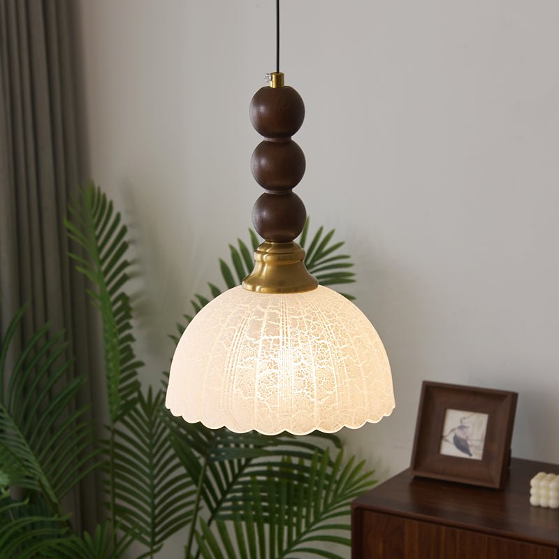 Traditional Wooden Drop Pendant Lighting