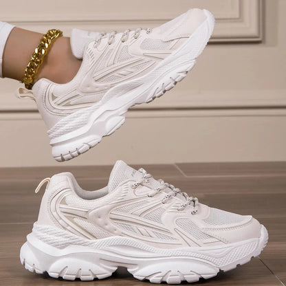 ElysianStep | Comfortable Lightweight White Sneakers for Women 5