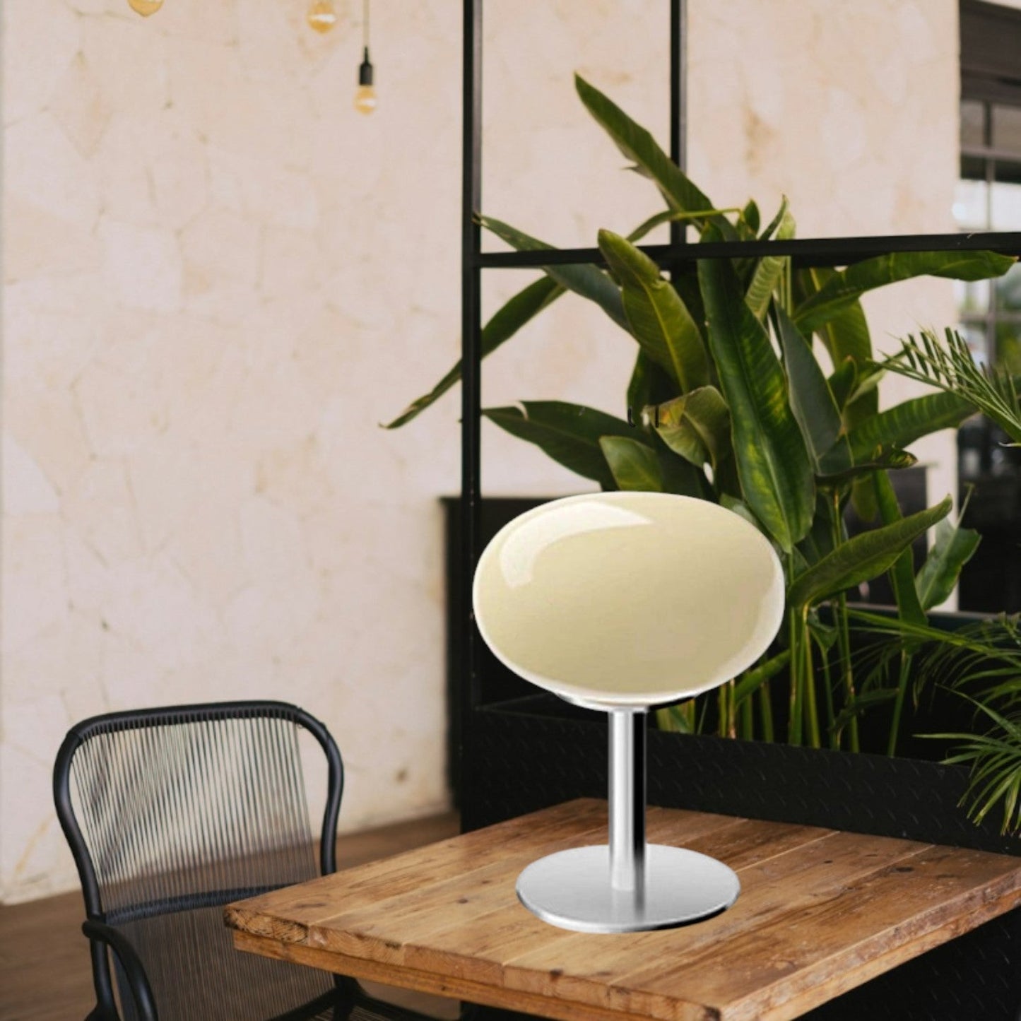 Vintage Chic Glass Desk Lamp