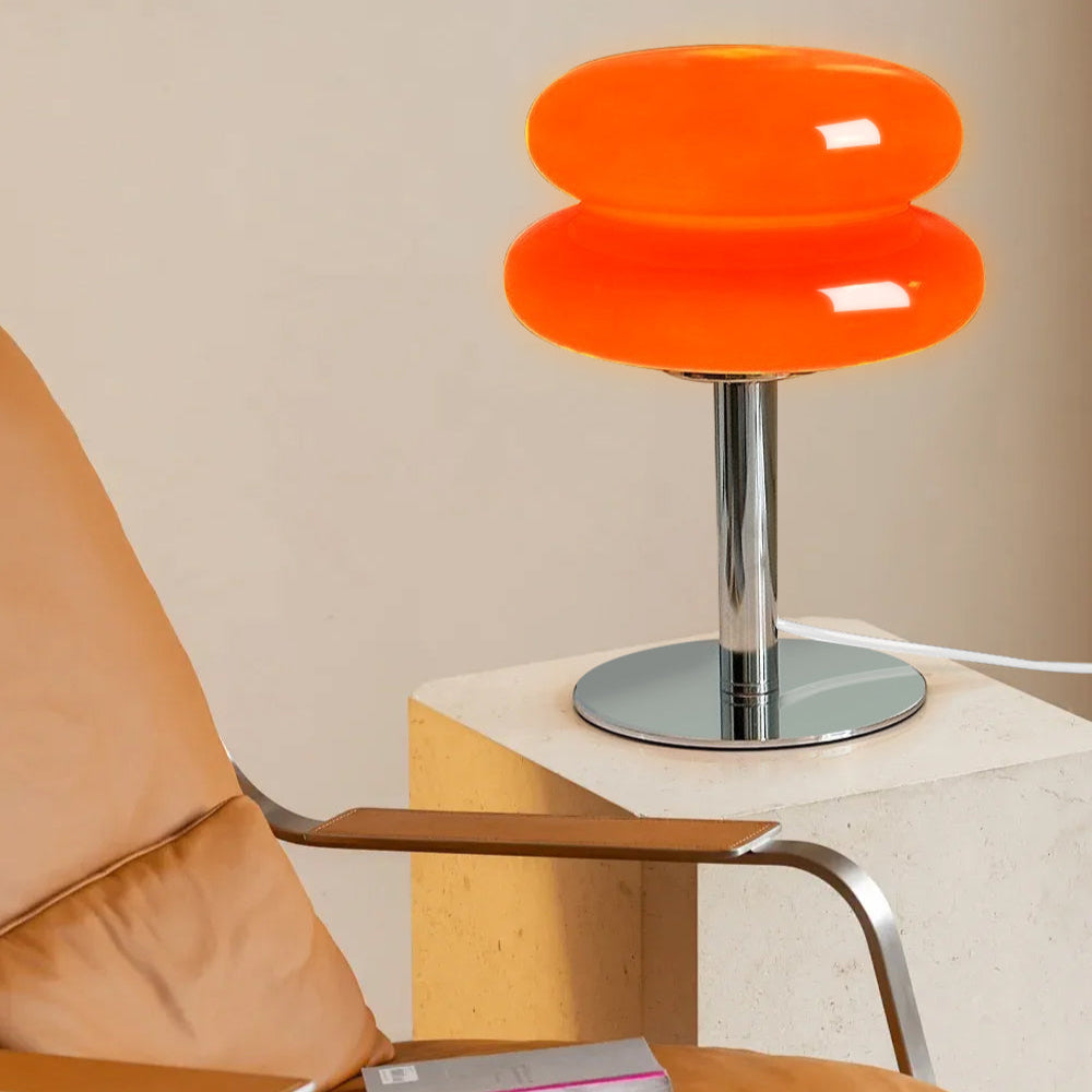 Vintage Chic Glass Desk Lamp