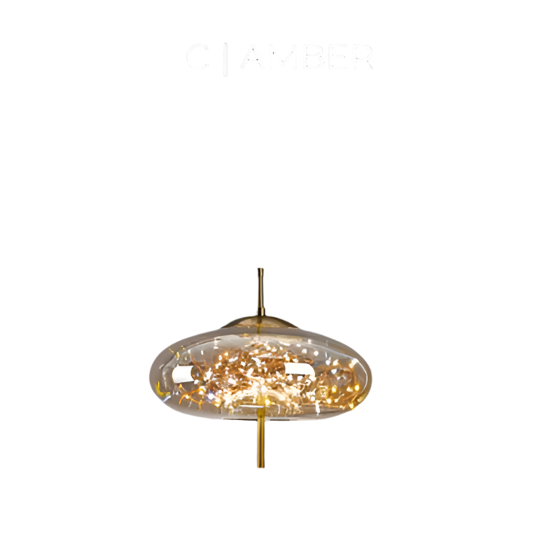 Sleek Black Glass Pendant Lighting Fixture
