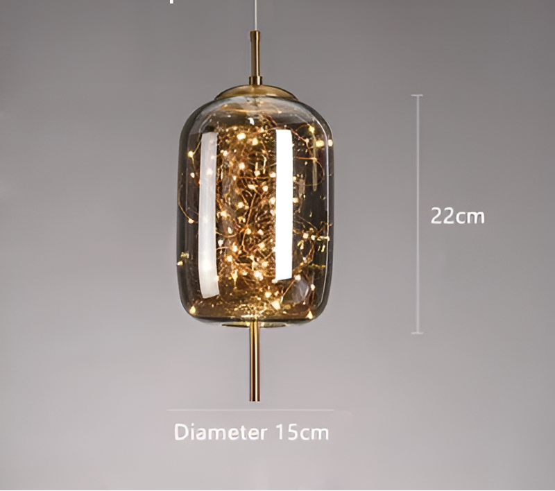 Sleek Black Glass Pendant Lighting Fixture