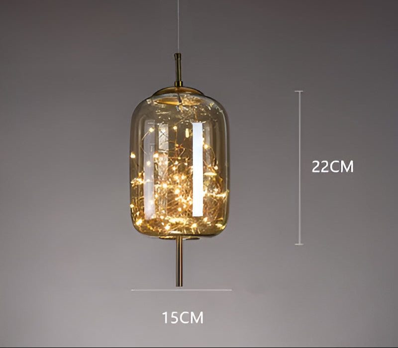 Sleek Black Glass Pendant Lighting Fixture