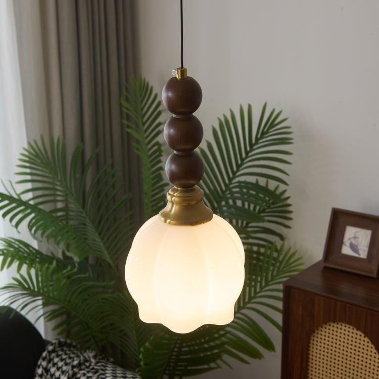 Rustic Wooden Hanging Lamp