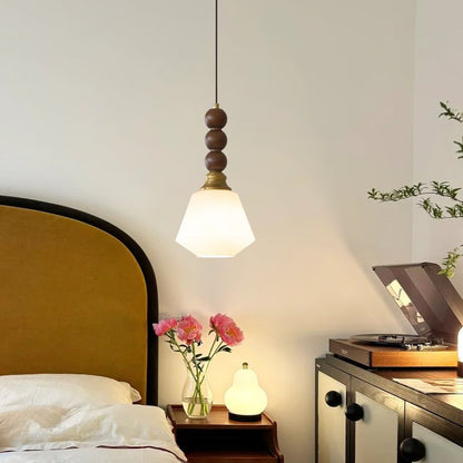 Rustic Wooden Hanging Lamp