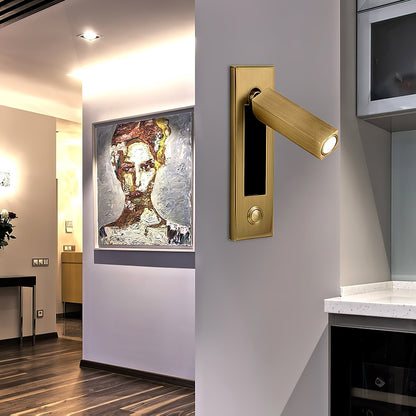 Soft Glow Bedside Wall Lamp with Reading Light