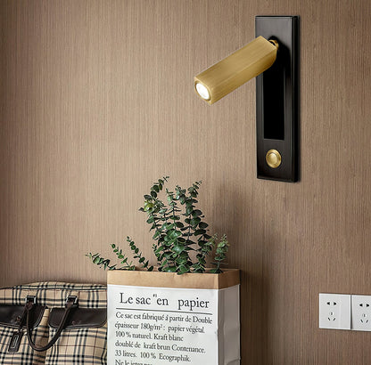 Soft Glow Bedside Wall Lamp with Reading Light