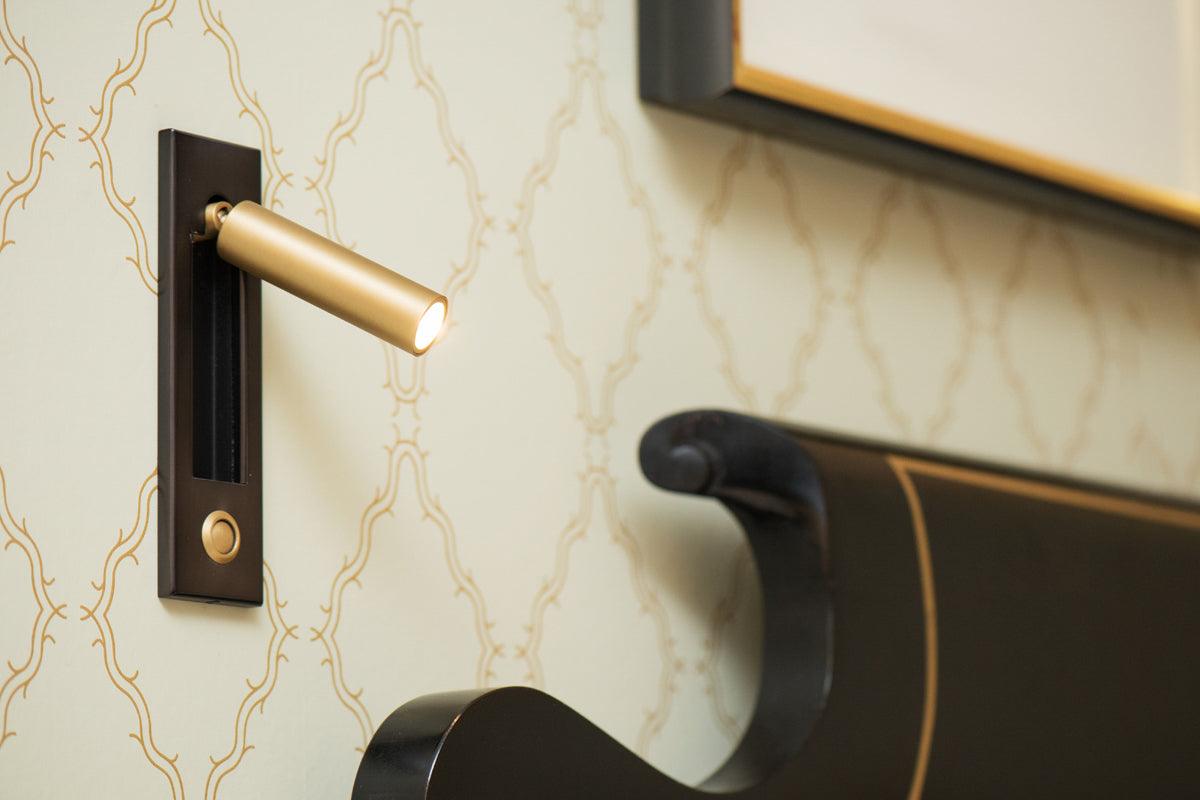 Soft Glow Bedside Wall Lamp with Reading Light