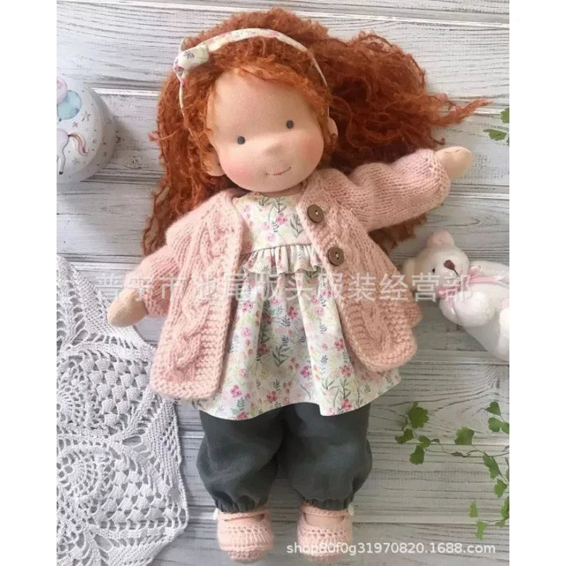 Emma | Handmade Cotton Plush Doll – Waldorf Soft Toy with Fabric Box | Adorable & Cuddly | For Kids’ Birthday & Everyday Fun 17